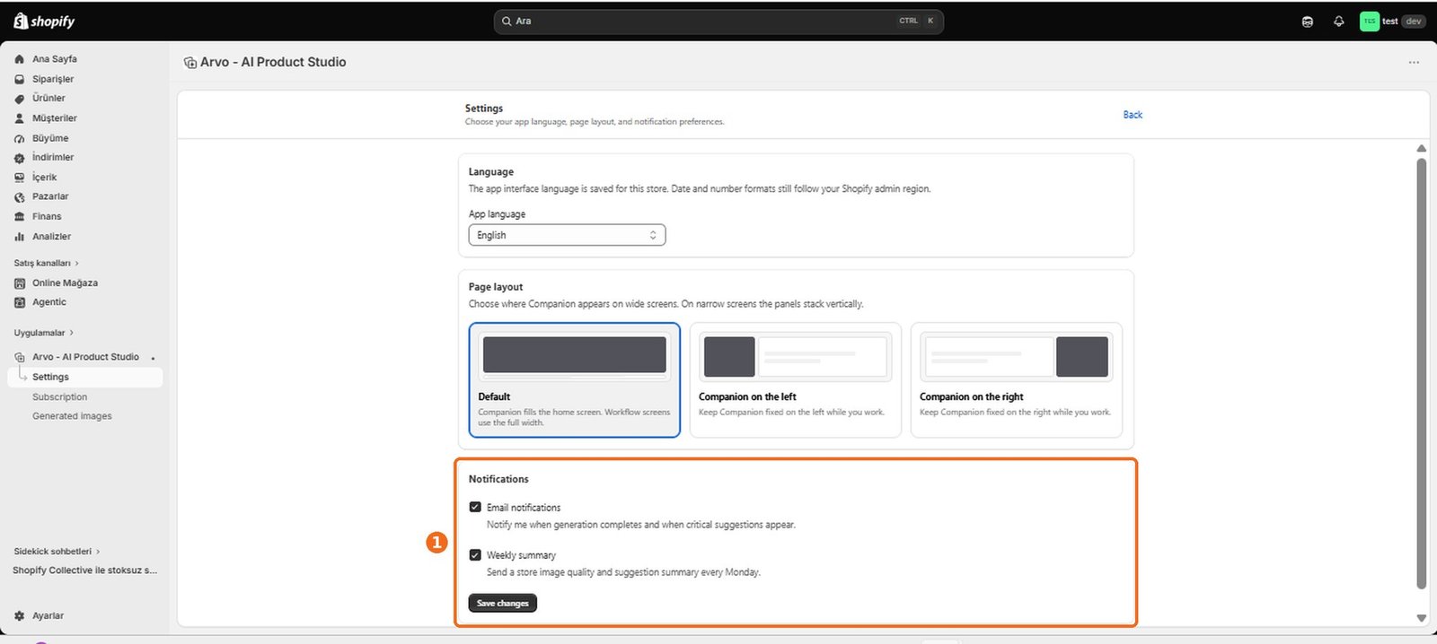 How do I manage email notifications?  – screenshot