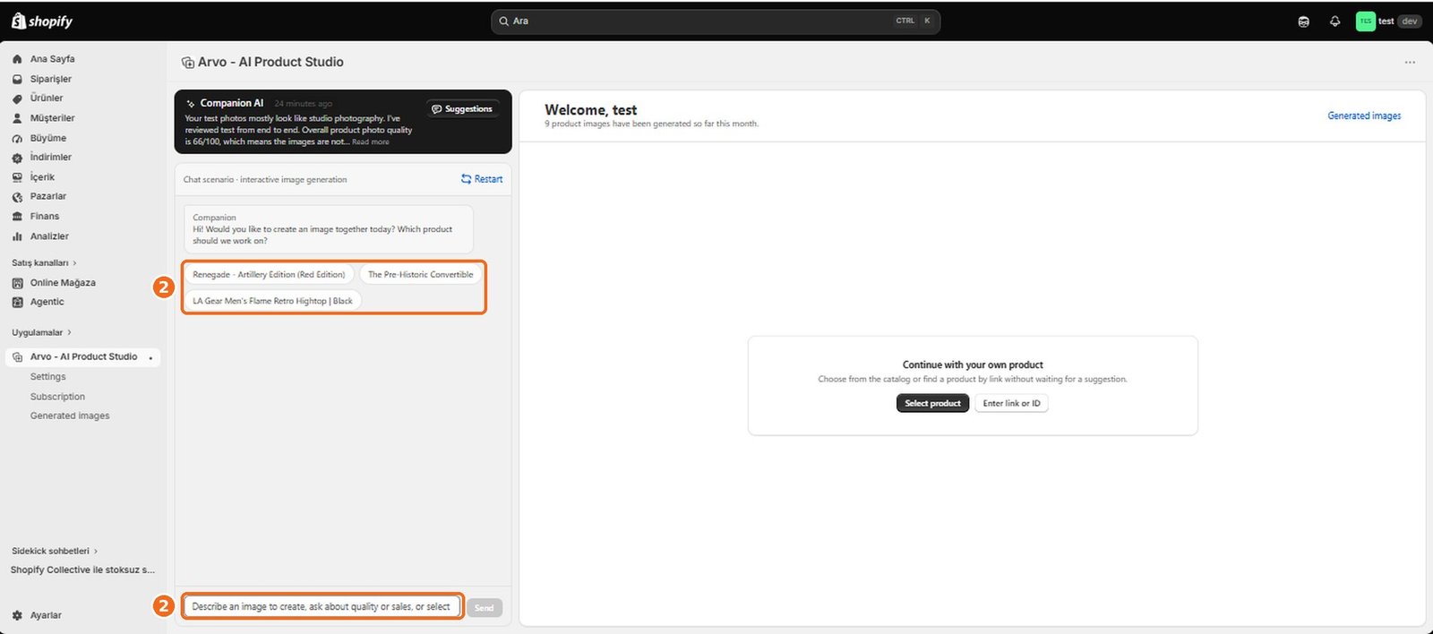 How do I use Companion AI Chat?  – screenshot
