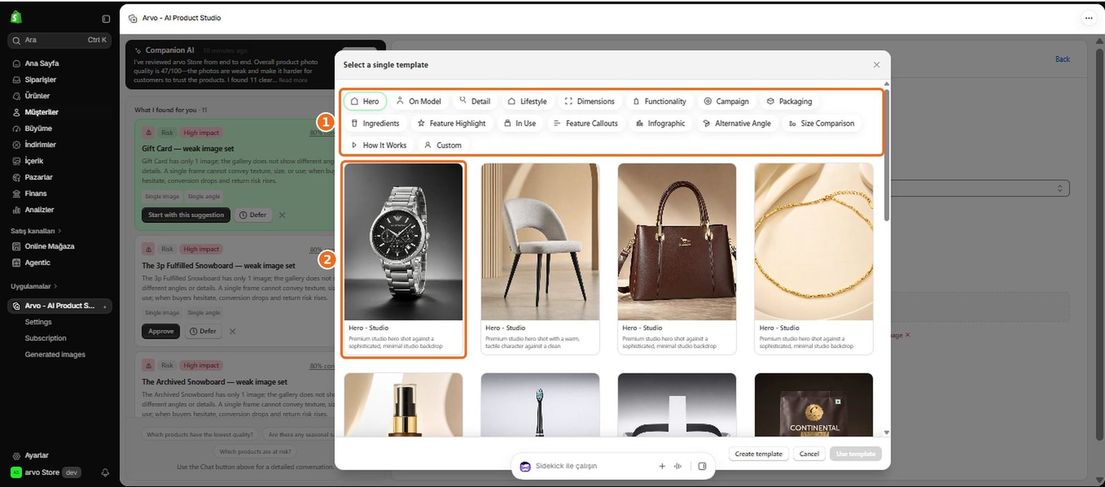 What are templates?  – screenshot