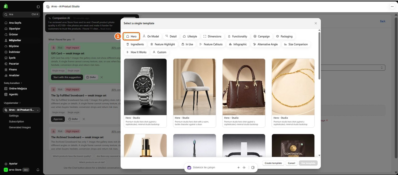 How do I create a main/cover image?  – screenshot