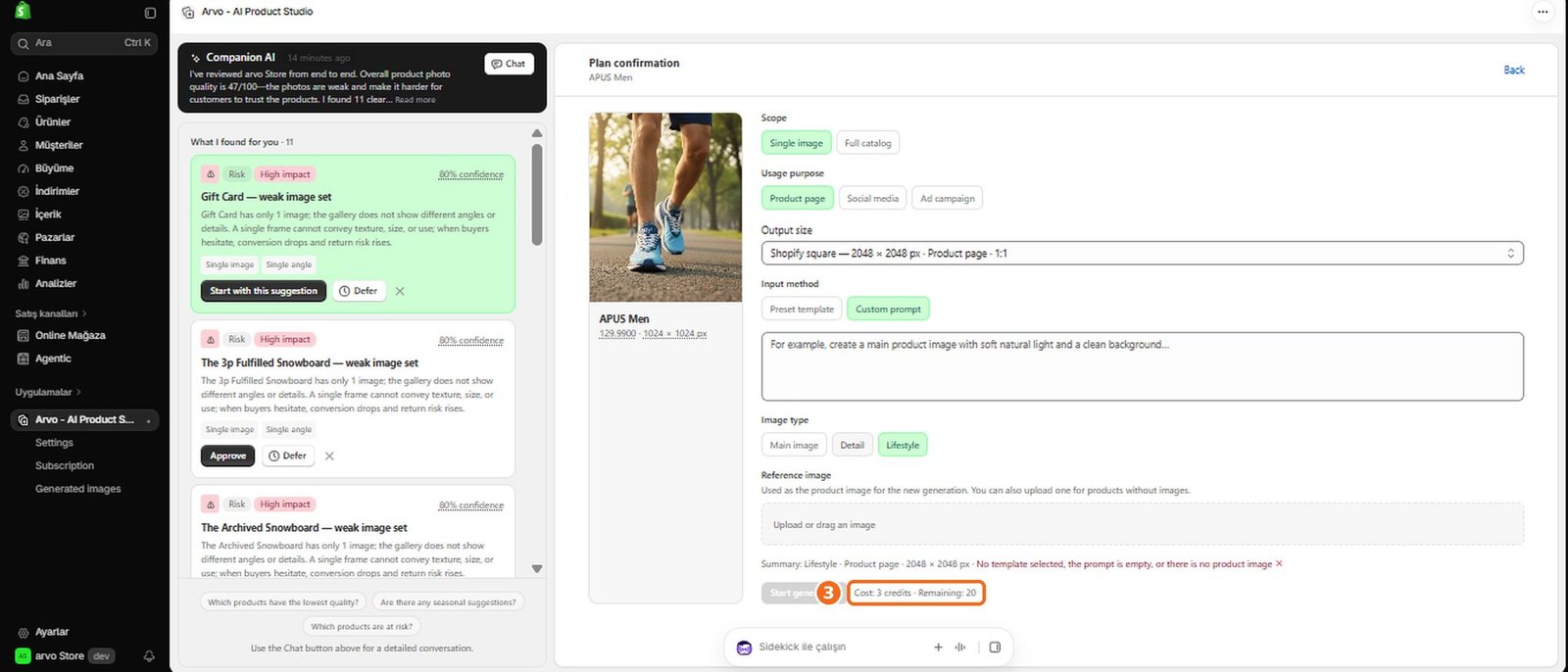 How much does image generation cost?  – screenshot
