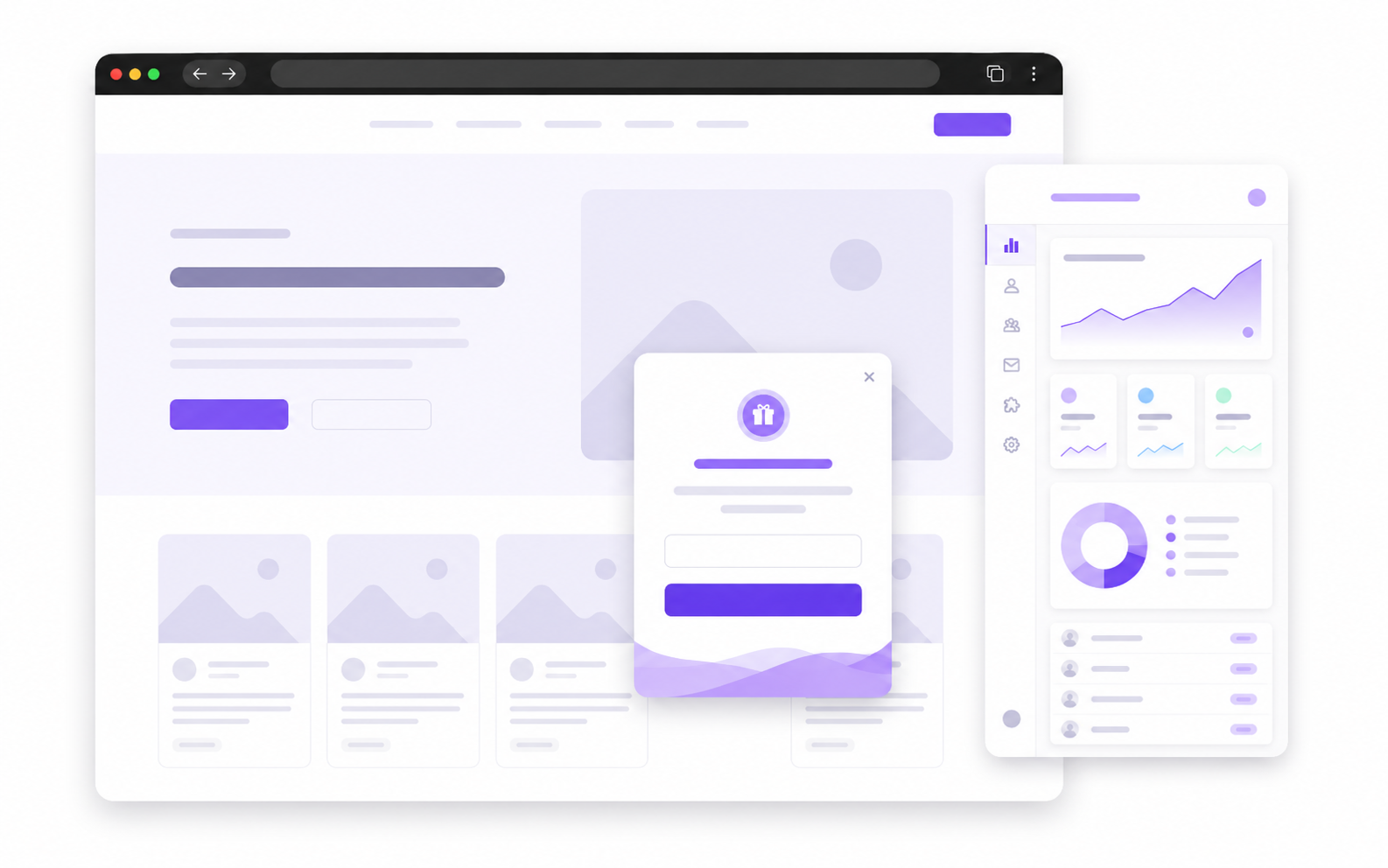 WordPress interactive promotions visual
